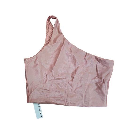 KORAL Attract Reversible Crop Top - Dusty Rose Size Small - Picture 8 of 9